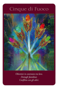 Cinque di fuoco - La Carta del Giorno angel card reader cinque di fuoco